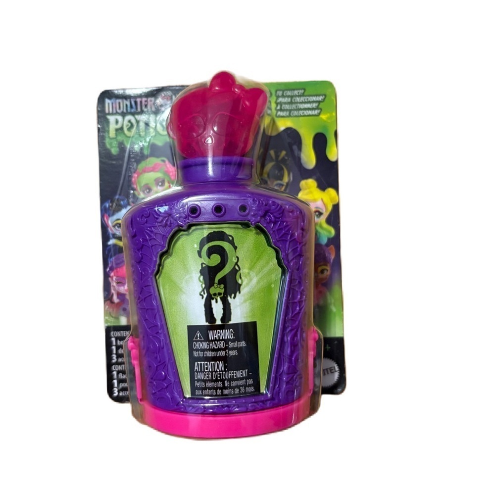 Monster High Potions Series 3 3-Inch Mystery Pack 1 RANDOM Mini Doll + 3 Charms